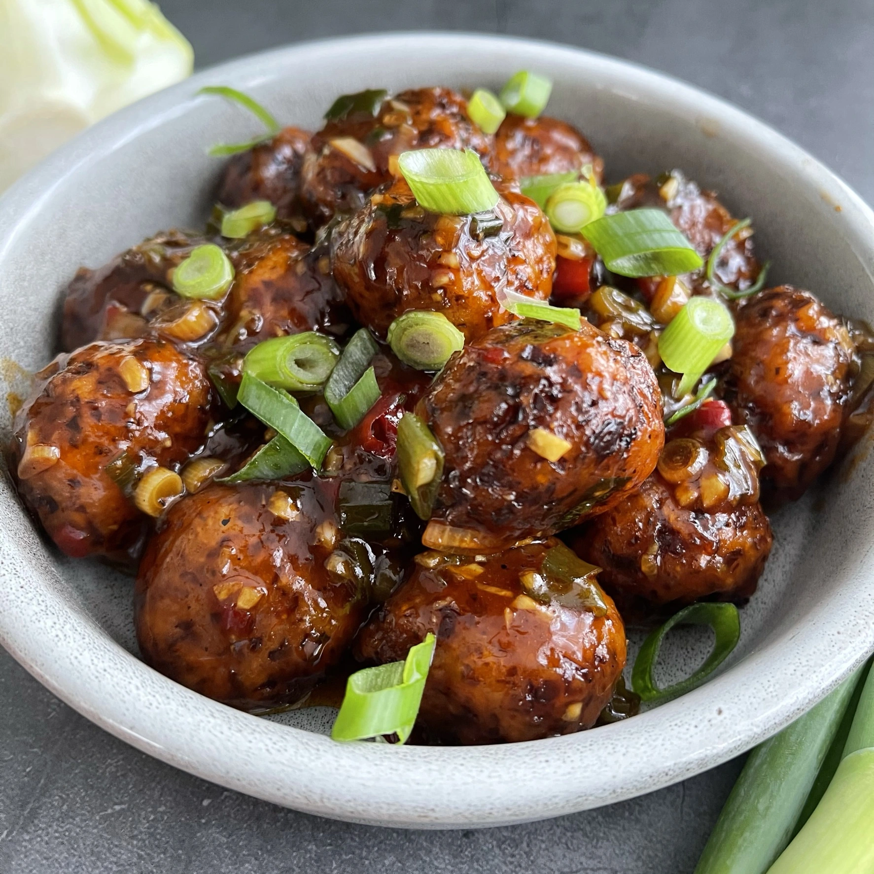 Manchurian - Vegetarische spitskool balletjes
