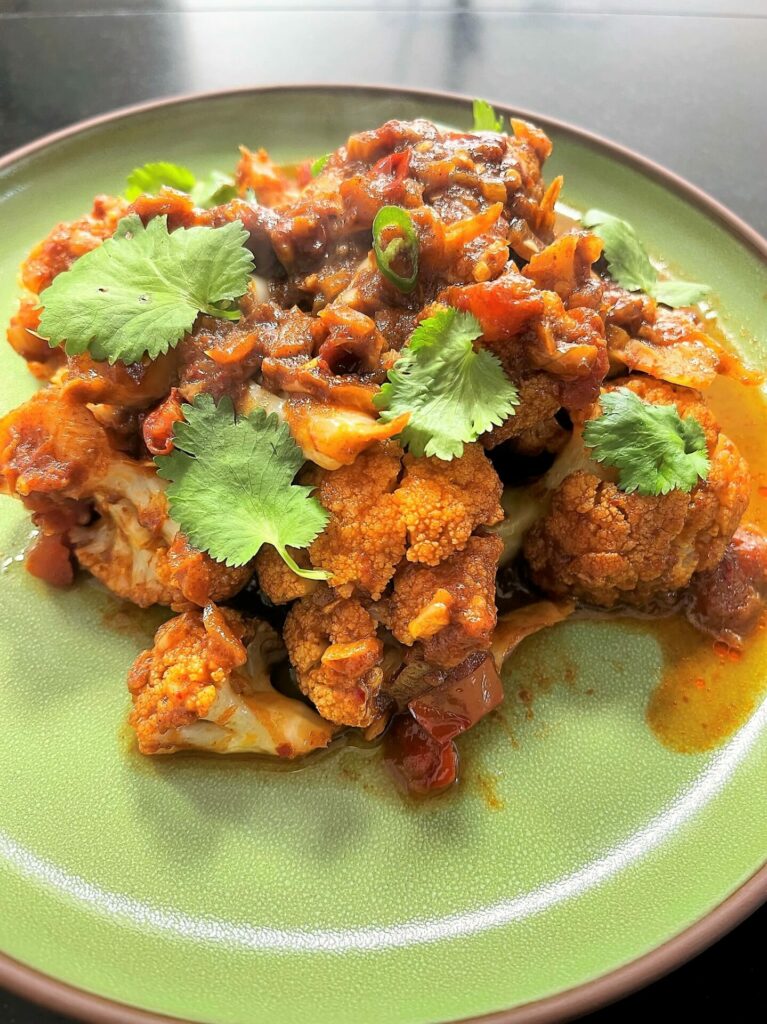 bloemkool korma curry recept bloemkool