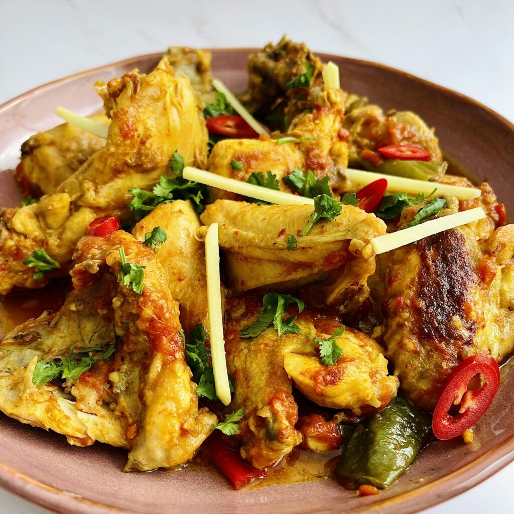 Chicken karahi Hoofdgerecht met kip