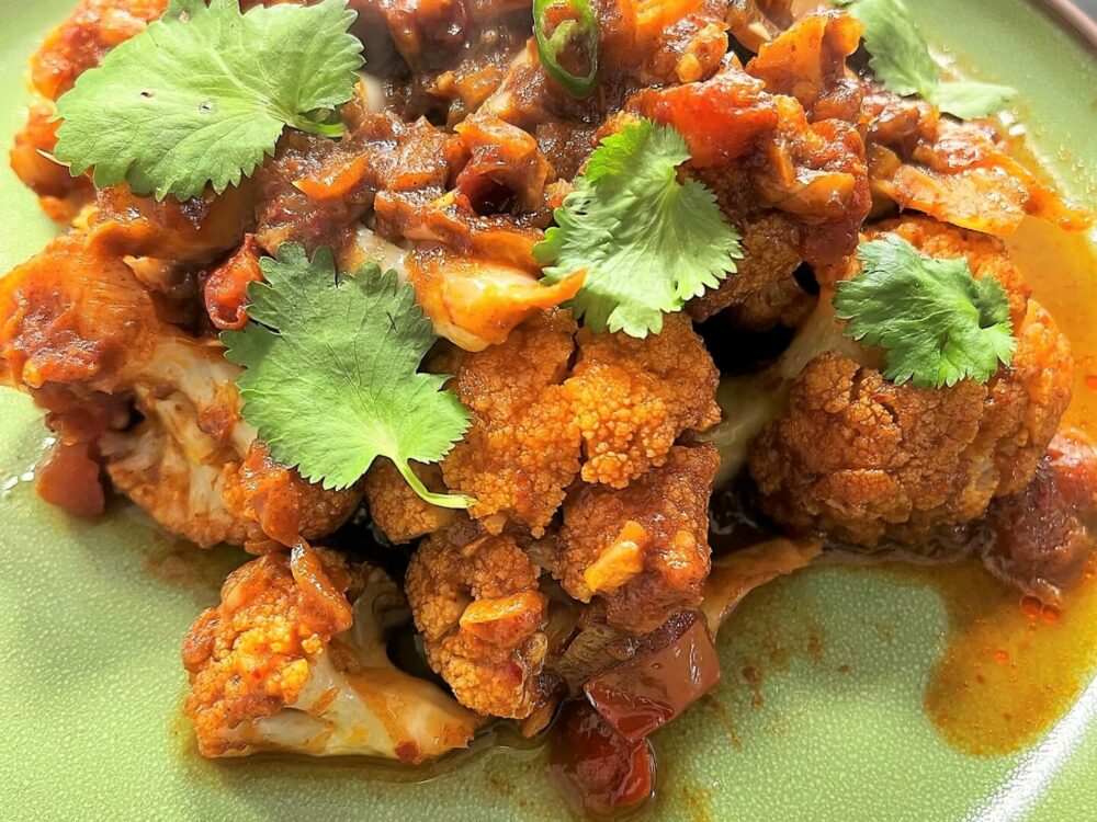 bloemkool korma curry recept bloemkool
